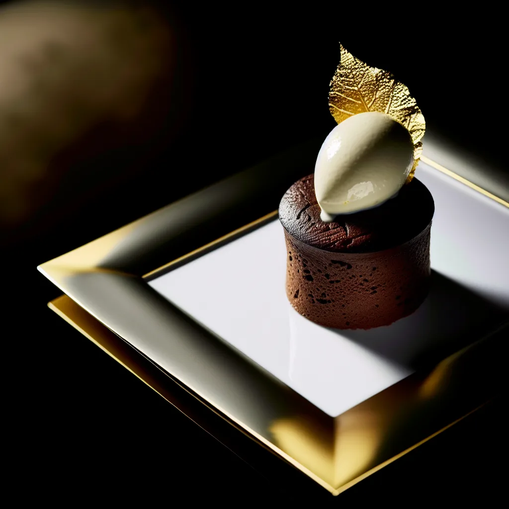Gourmet seafood dish presentation