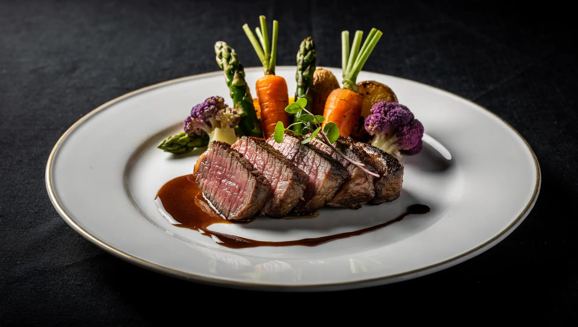 Iberisches Lamm mit Kraeuter-Kruste